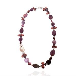 ❌SOLD❌ Amethyst, Quartz, Agate and Crystal Long Boho Necklace ❌SOLD❌